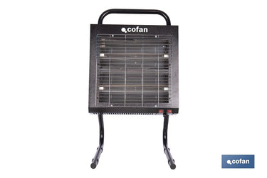 Cofan – Calefactor Infrarrojo de Onda Corta 3000W | Protección IPX4 | Alta Eficiencia para 40 m²